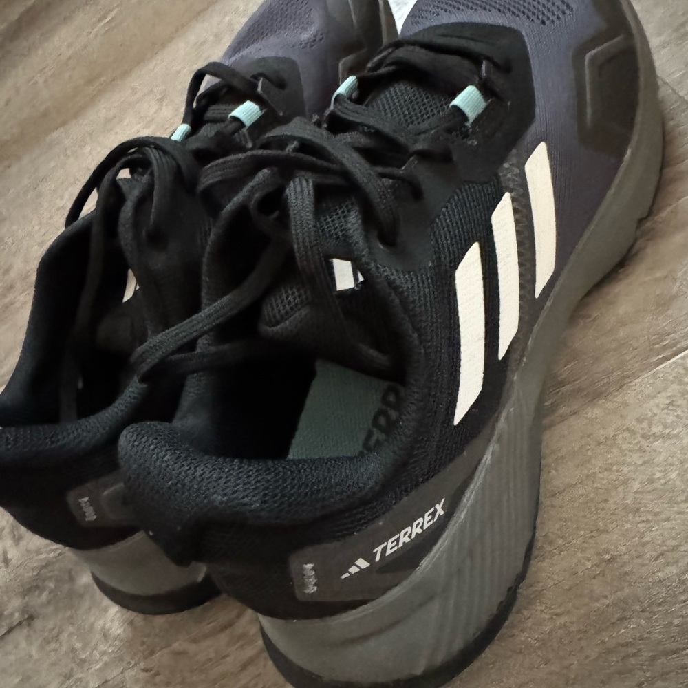 Adidas Terrex Black and White Trail Running Shoes - Size 9